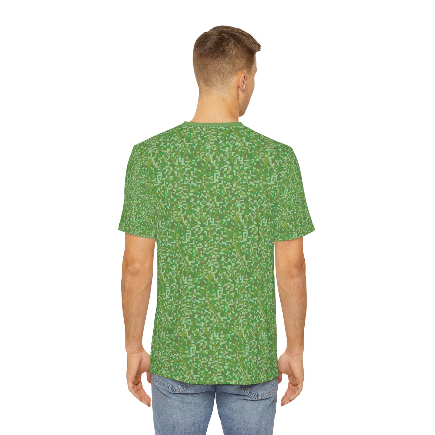 Anti-Facial Recognition Tee // Digital Camo Green