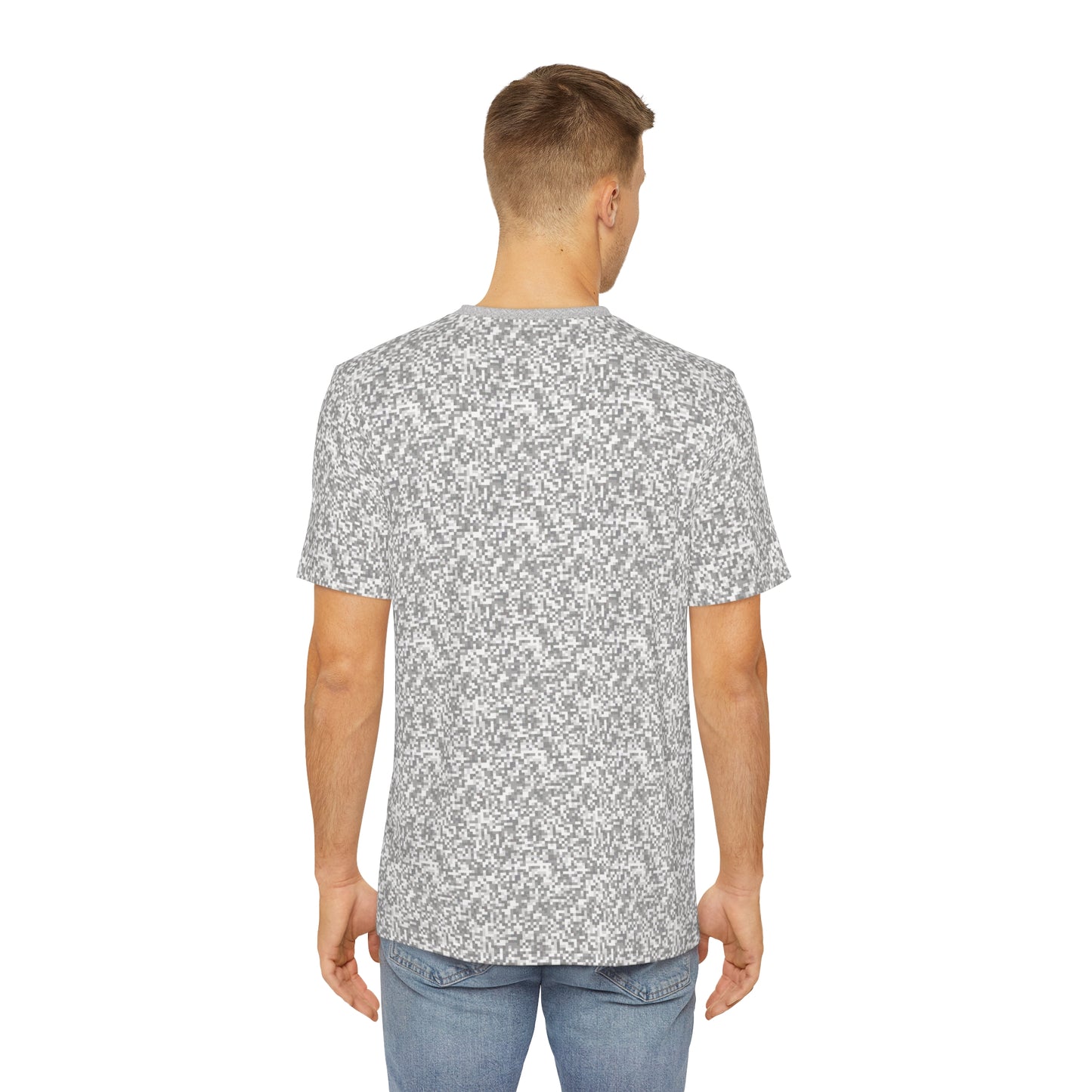 Anti-Facial Recognition Tee // Digital Snow Camo