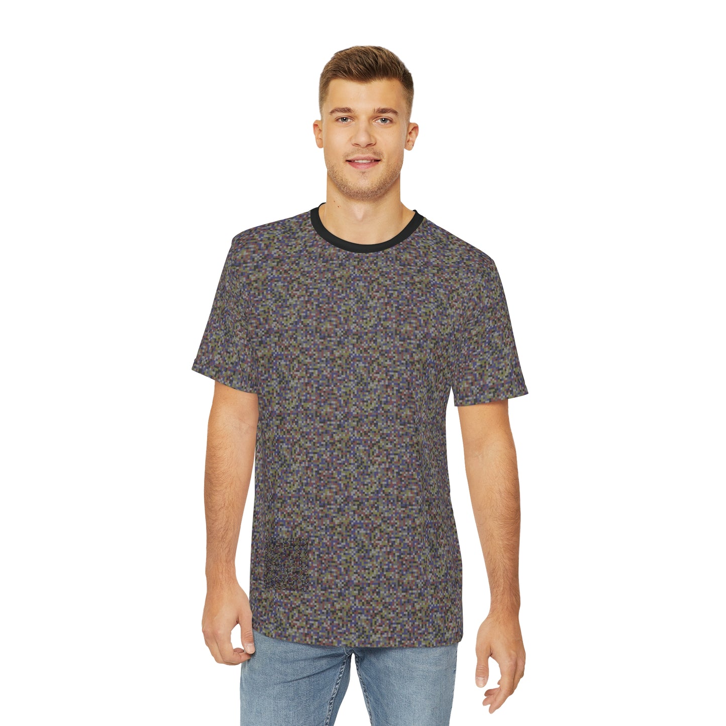 Anti-Facial Recognition Anti-AI Palantir Tee Shirt Digital Camo Urban