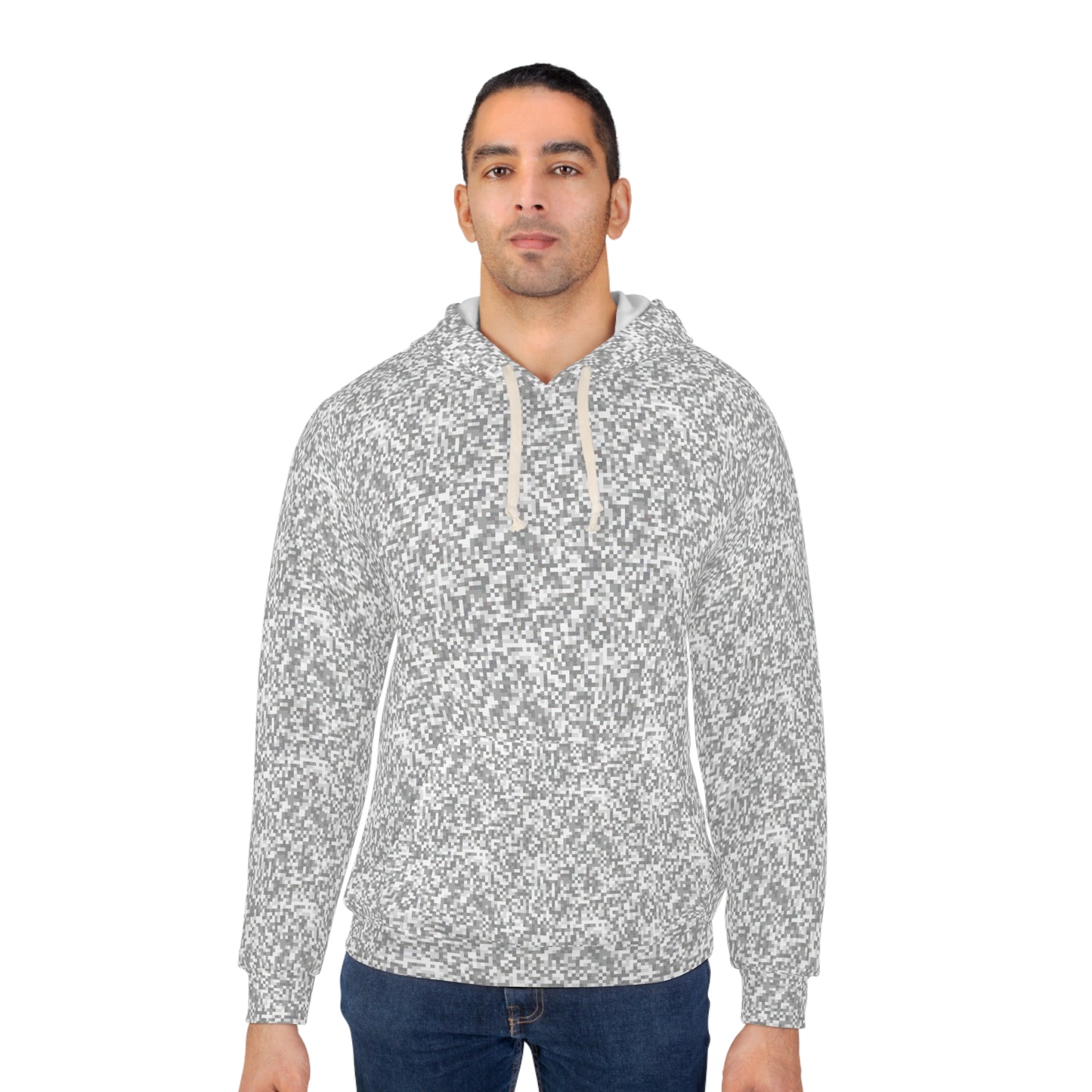 Anti-Facial Recognition Hoodie // Digital Camo Snow // Unisex